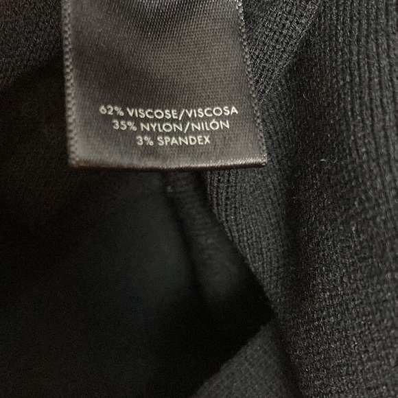 Ann Taylor Size: M Black Knit Dress. - Picture 7 of 8